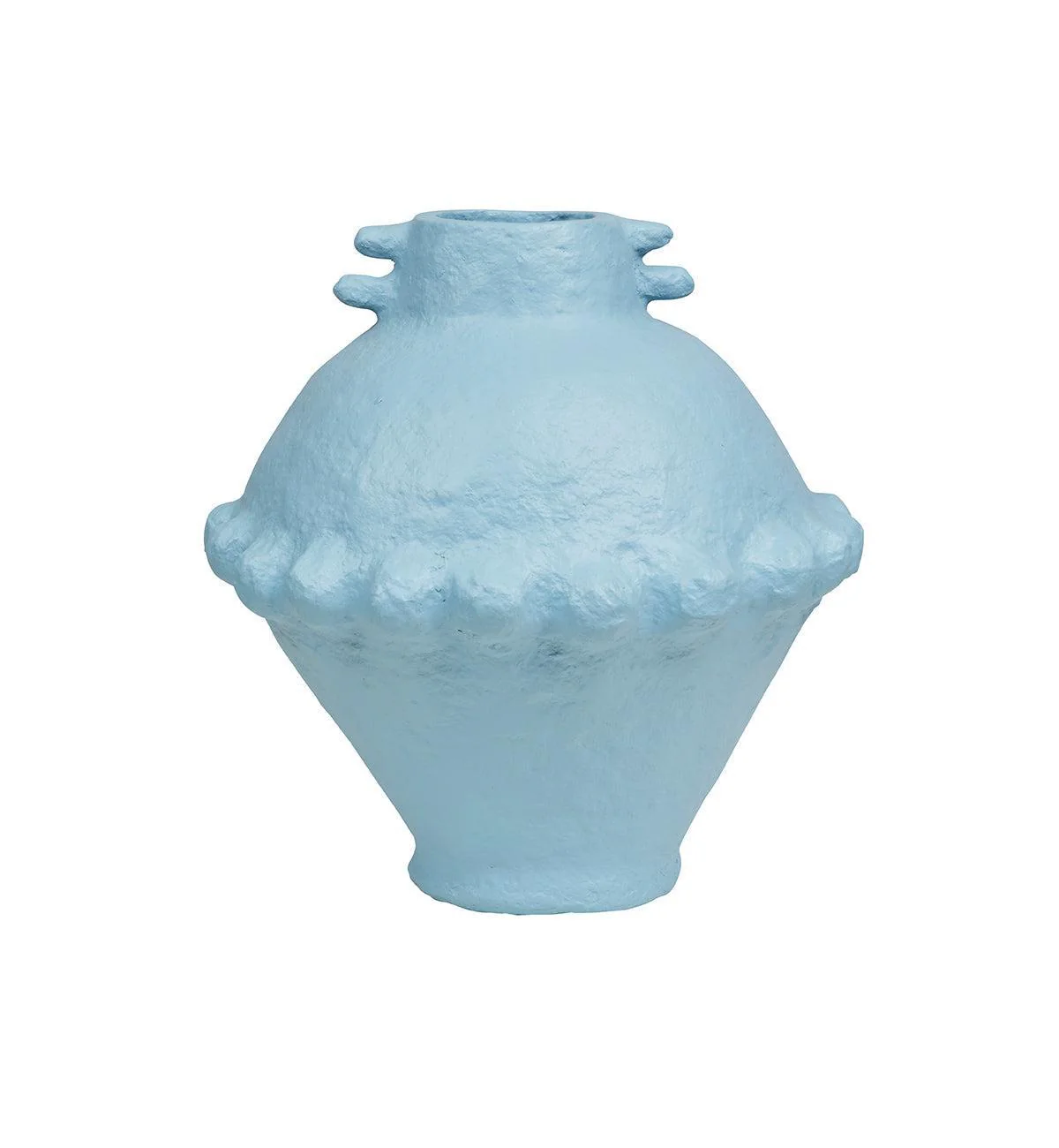 Teta Paper Mache Vessel In Aquamarine