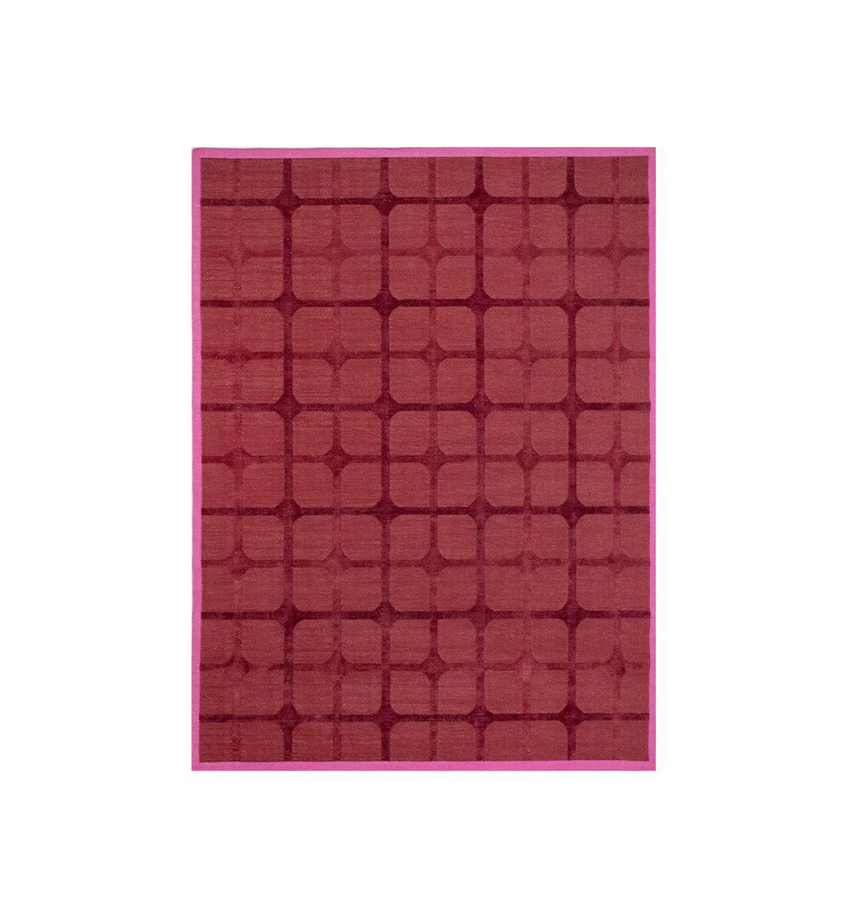 The Den Dhurrie in Plum