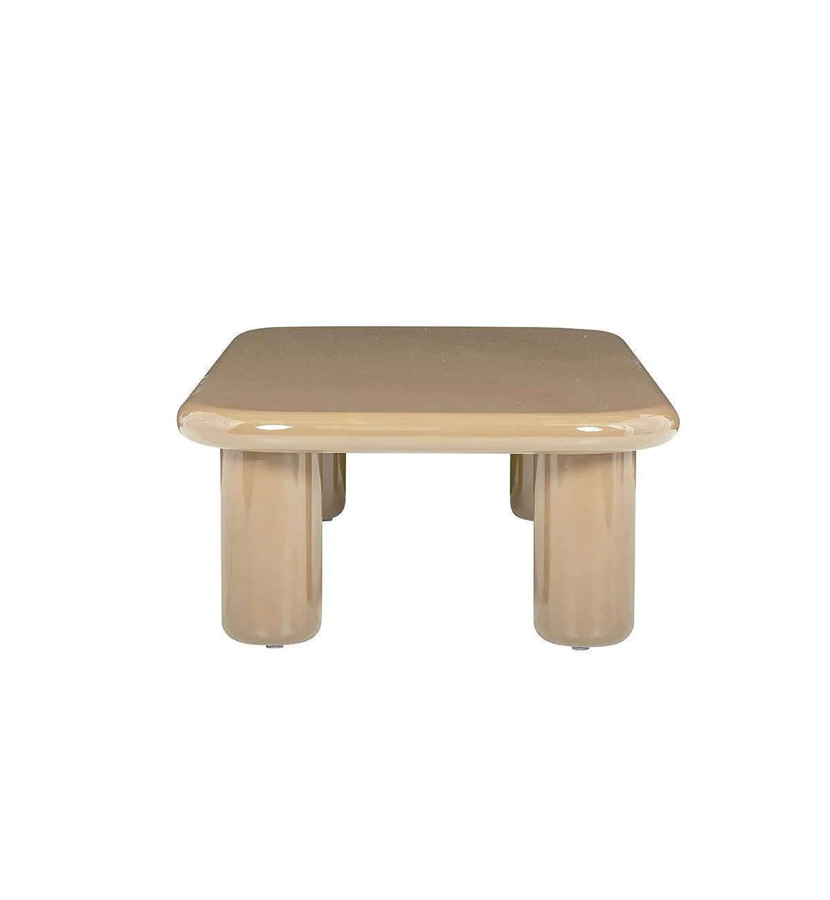 Tiggi Glossy Coffee Table in Croissant - Image 7