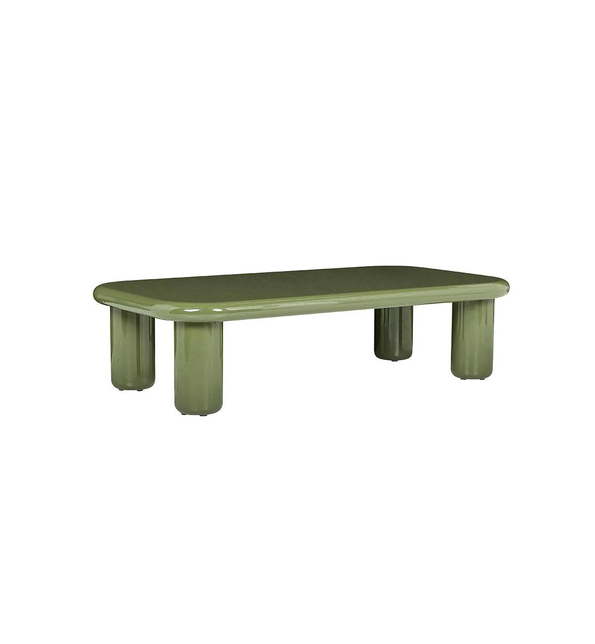 Tiggi Glossy Coffee Table In Olive - Image 4