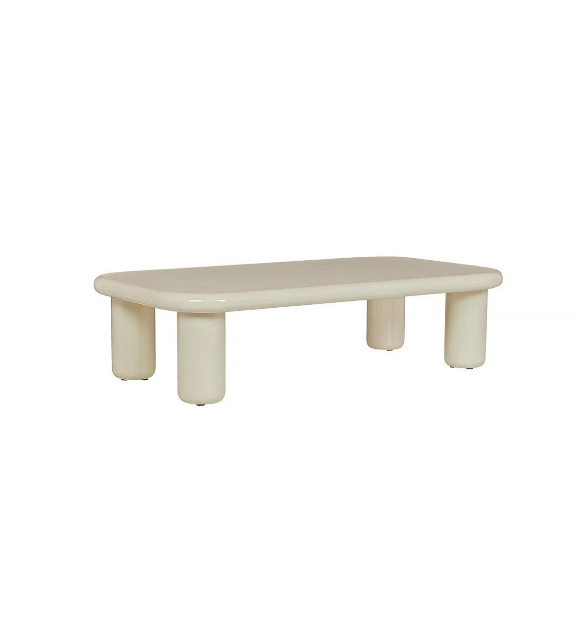 Tiggi Glossy Coffee Table In Tofu - Image 7