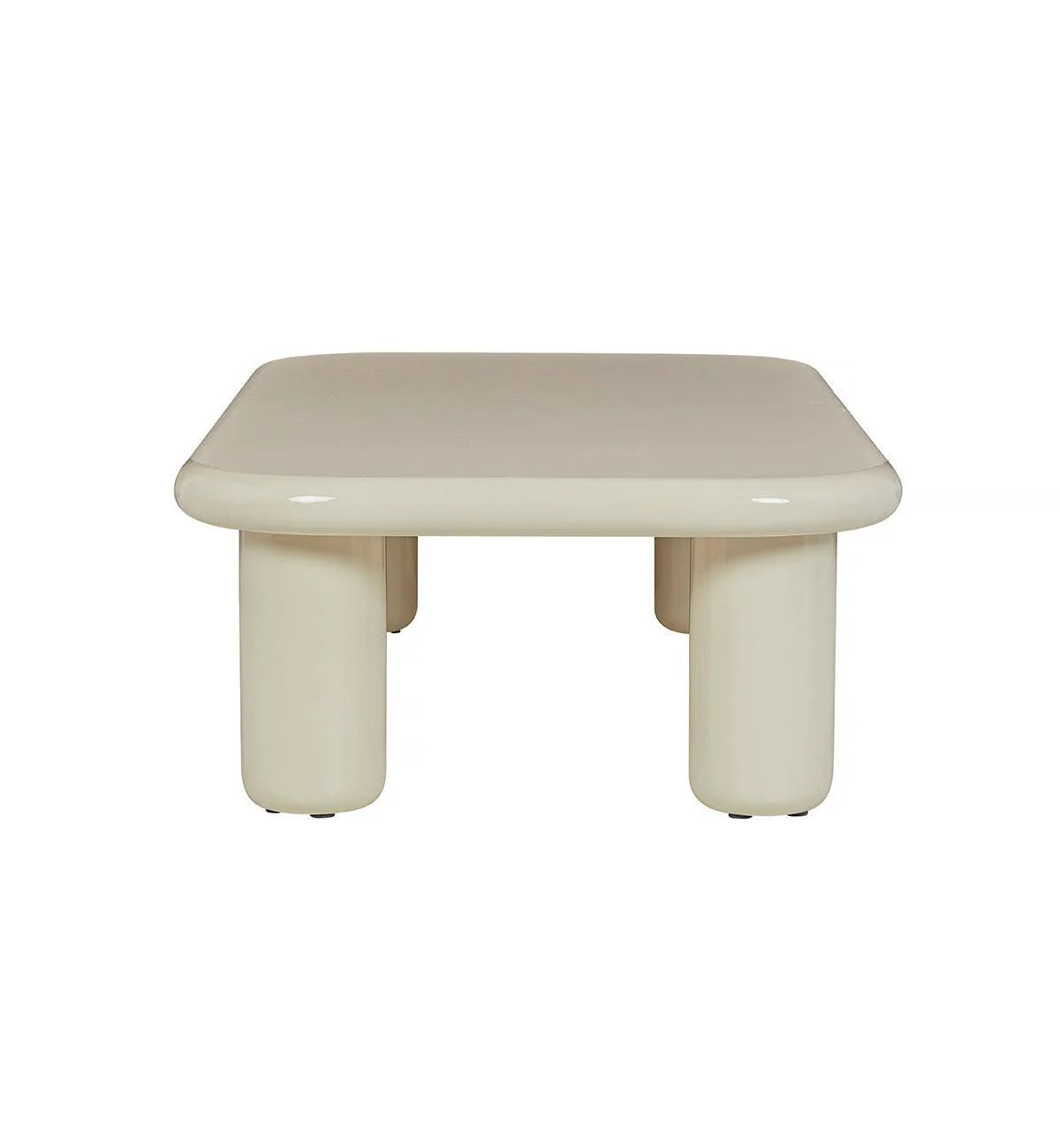 Tiggi Glossy Coffee Table In Tofu - Image 8