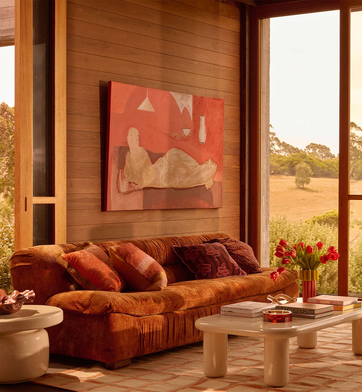Time Out Sofa In Caramel - Image 3