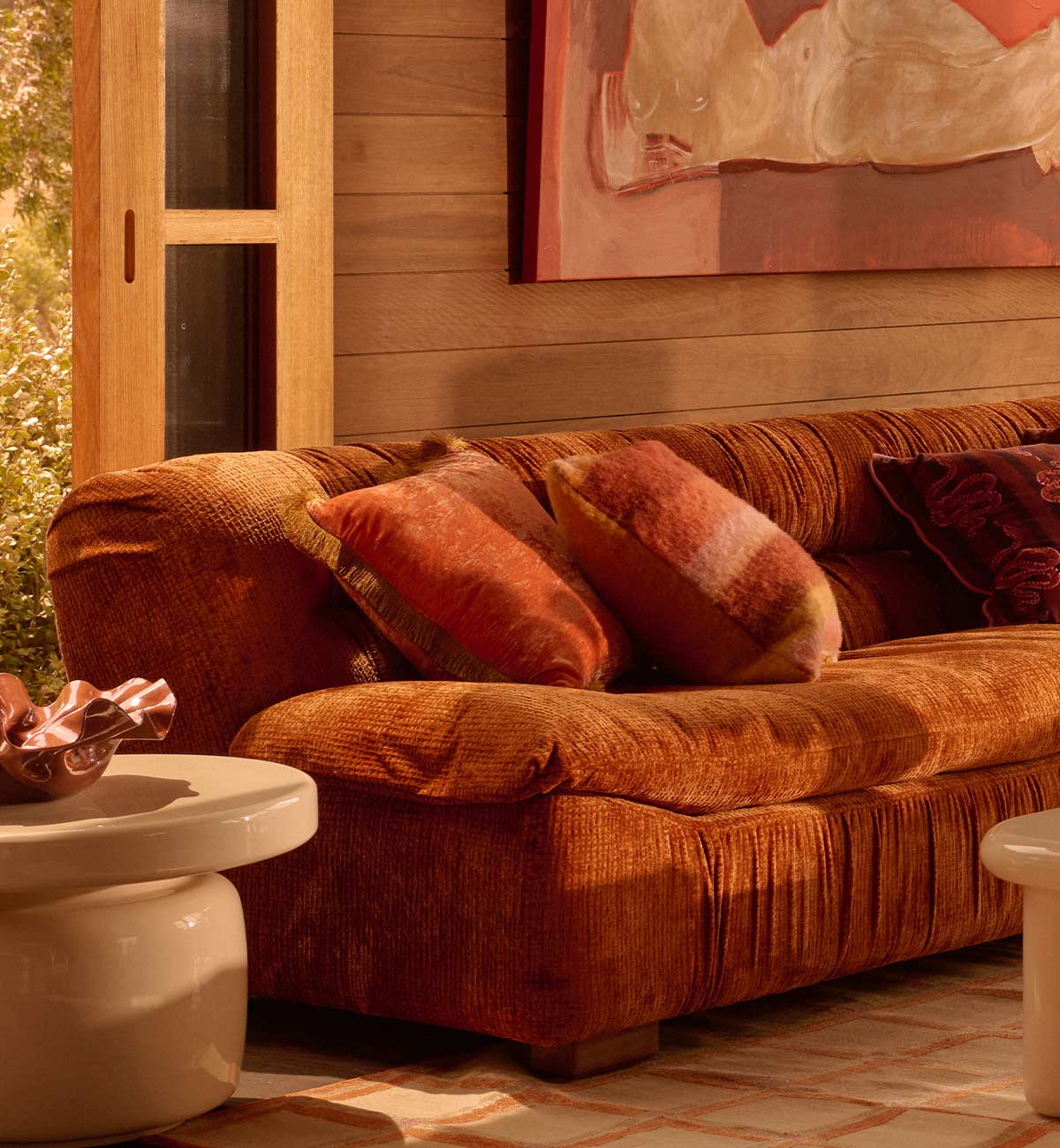 Time Out Sofa In Caramel - Image 6