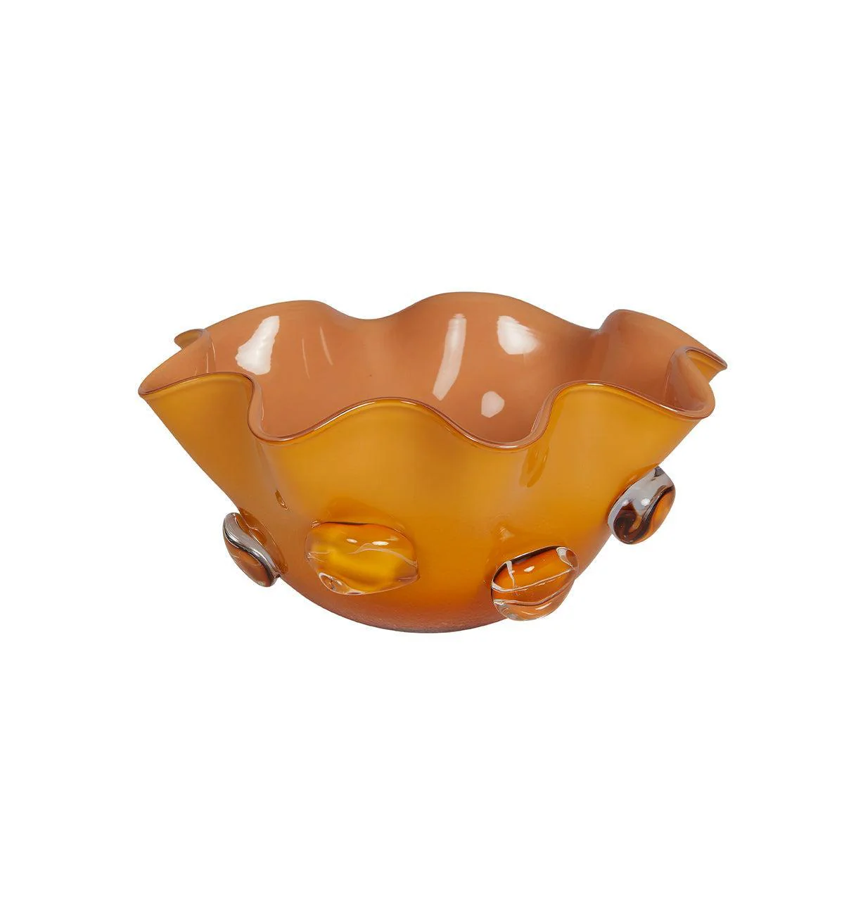Wavy Bowl in Amber