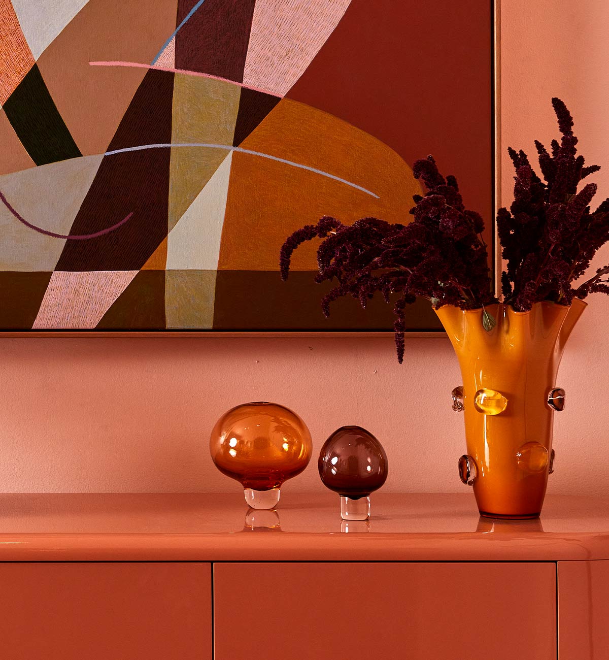 Wavy Vase In Amber - Image 5