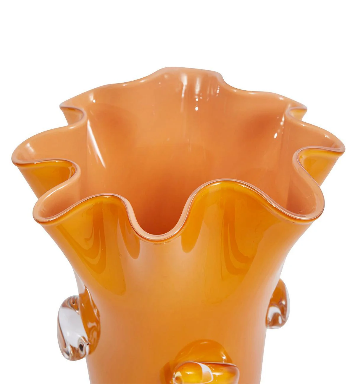 Wavy Vase In Amber - Image 6