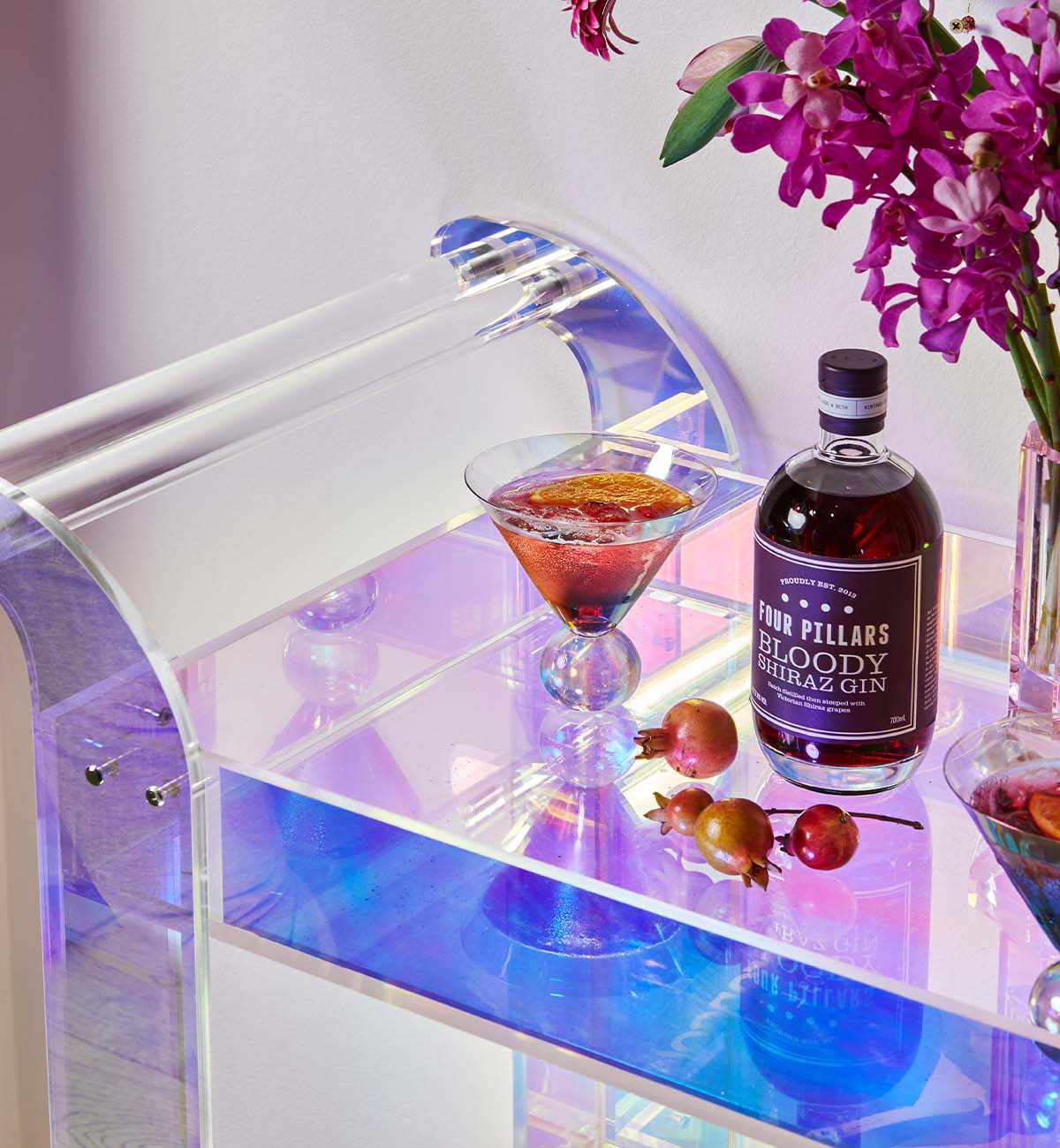 Wild Child Acrylic Bar Cart - Image 9