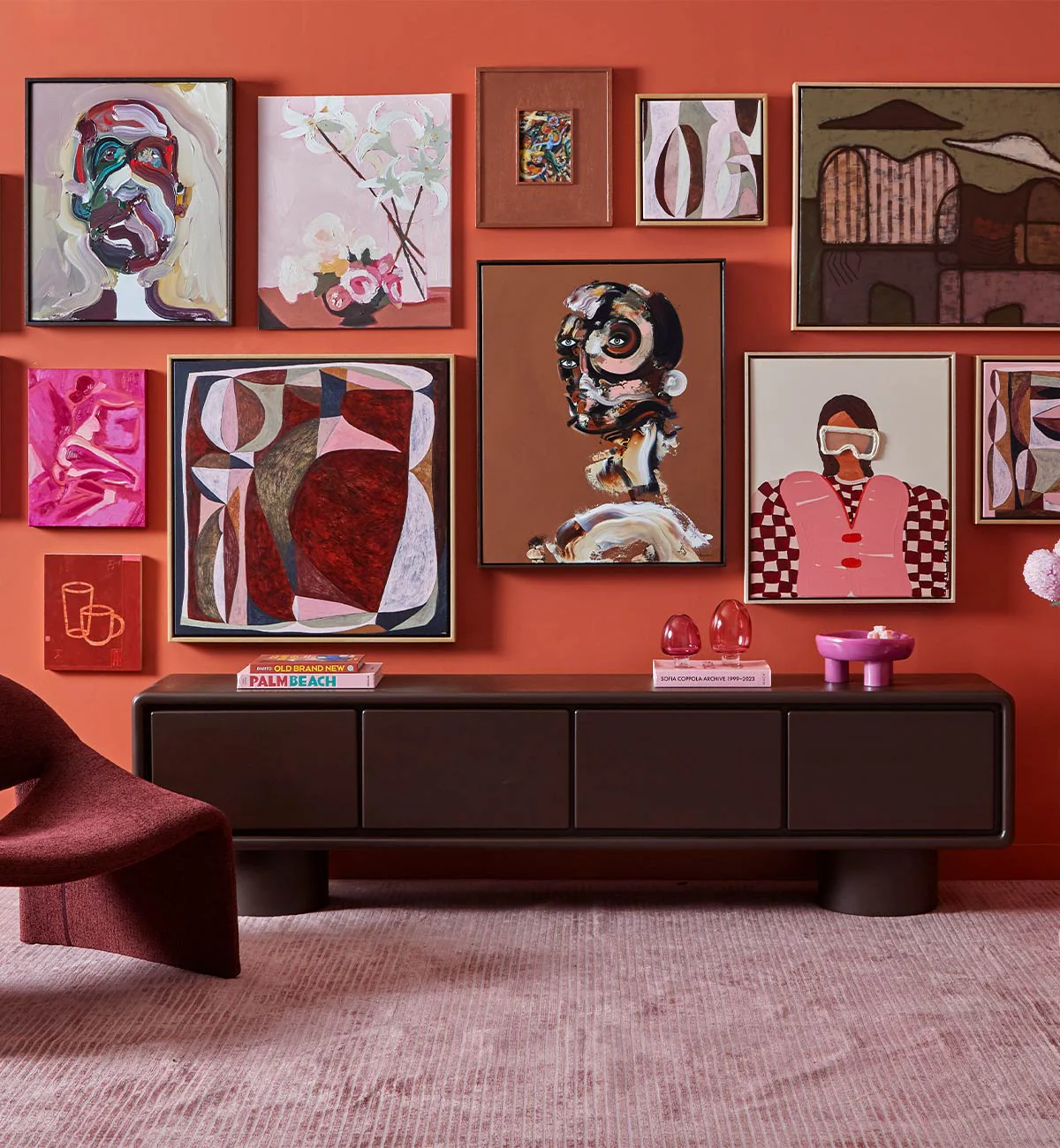 Wilma Low Sideboard in Chocolate - Image 2