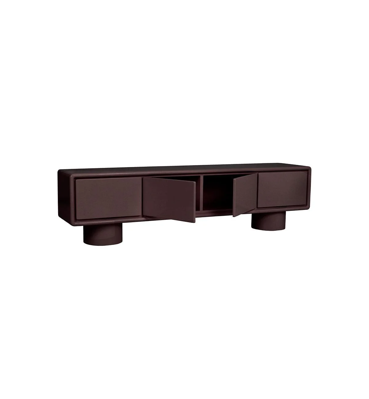 Wilma Low Sideboard in Chocolate - Image 3