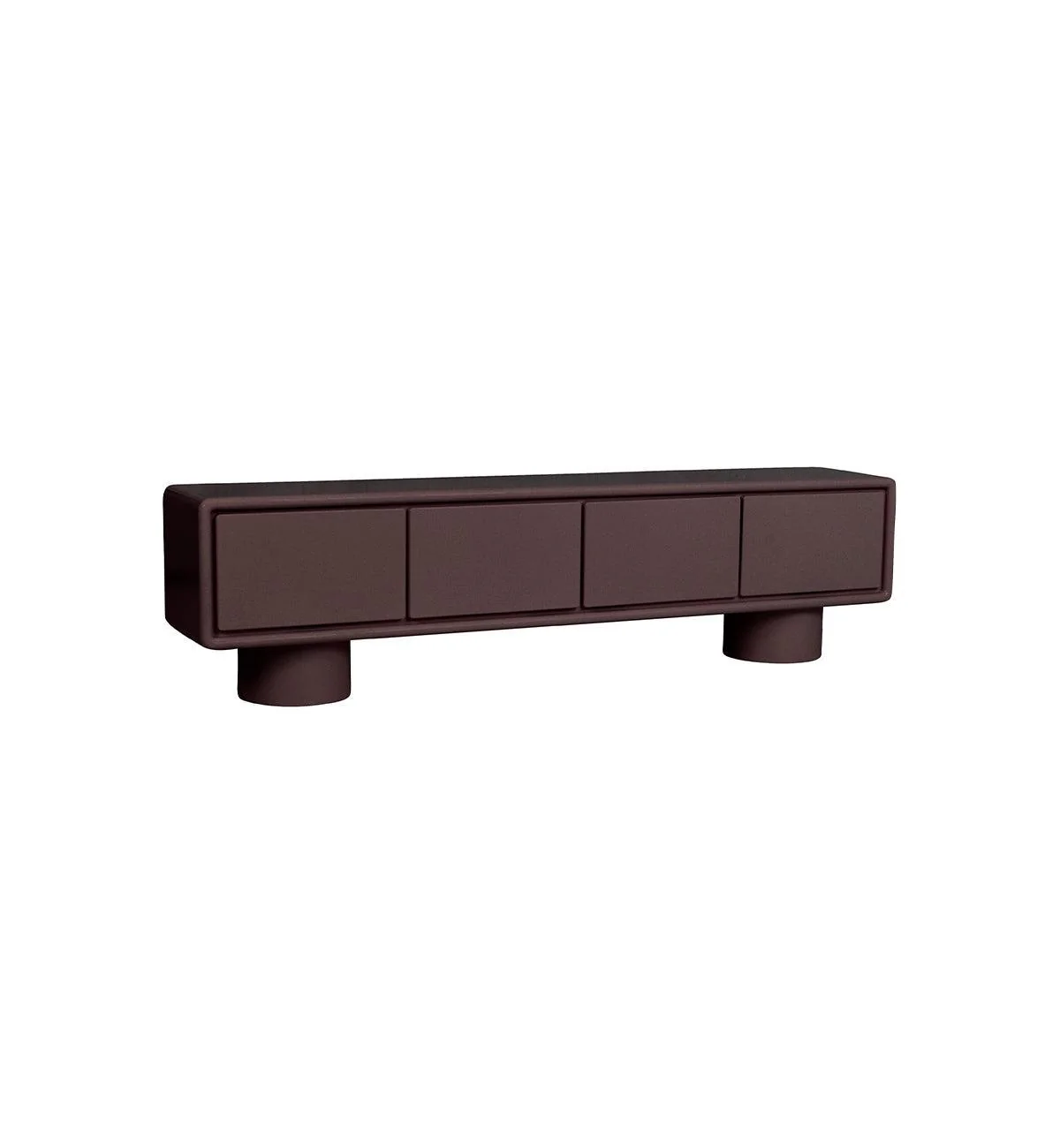 Wilma Low Sideboard in Chocolate - Image 4