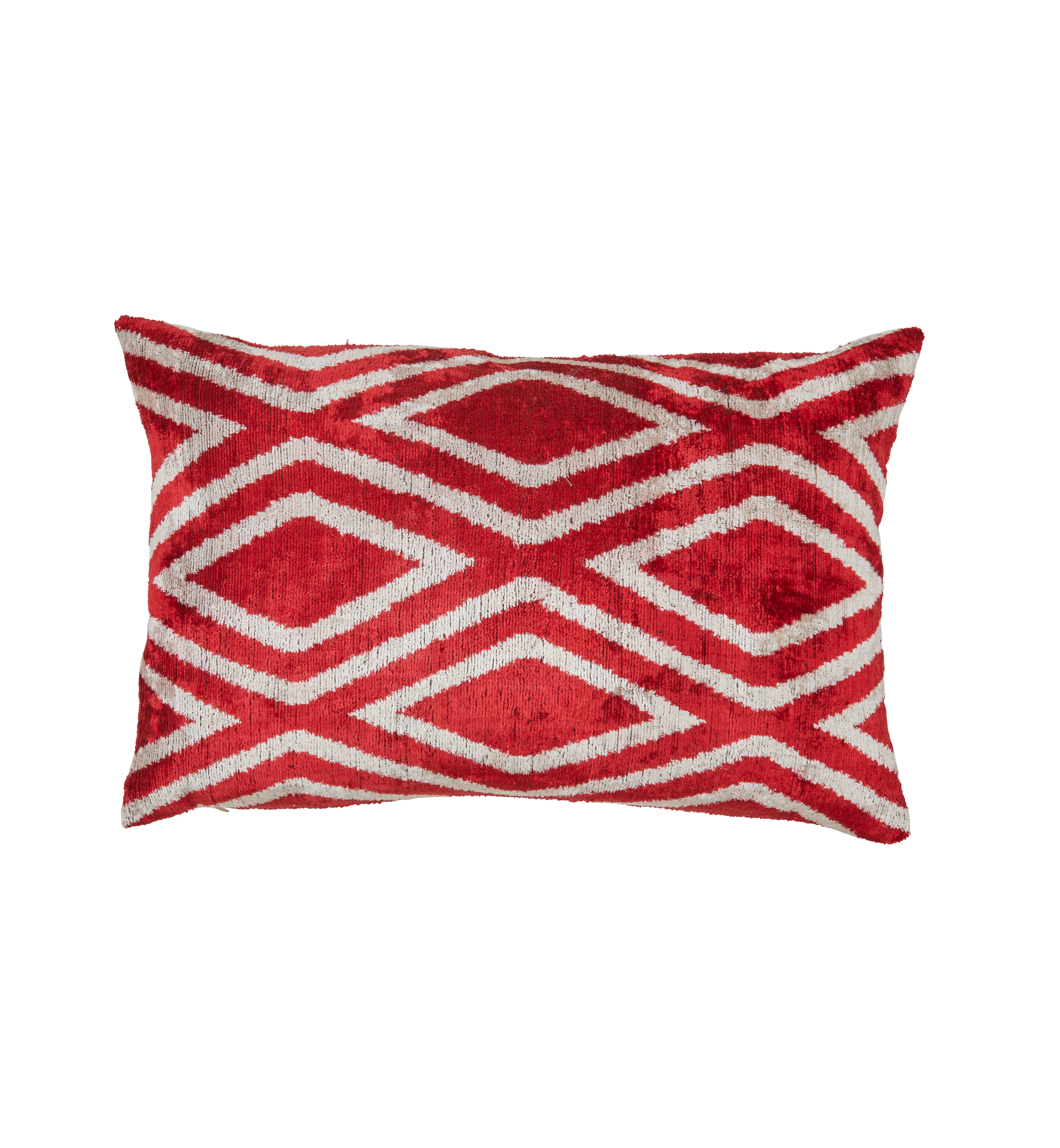 Zulta Cushion in Burgundy Geo